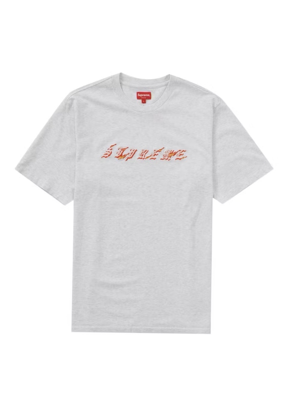 Supreme Embroidered Flames S/S Tee XL